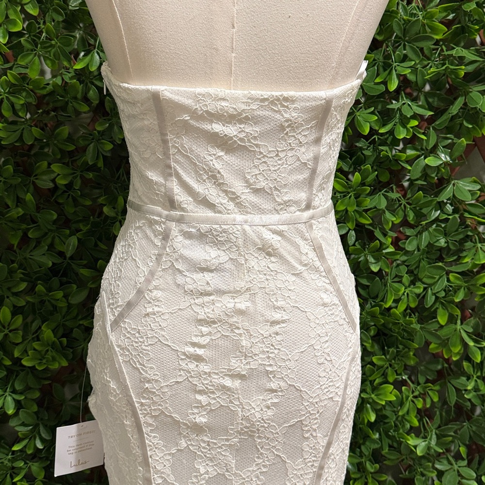 NWT- Imani Mermaid Bustier Lace Wedding Dress - Picture 13 of 17